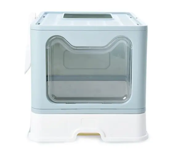 Drawer type folding litter basin fully enclosed anti splash Cat Toilet anti odor cat cleaning products anti litter