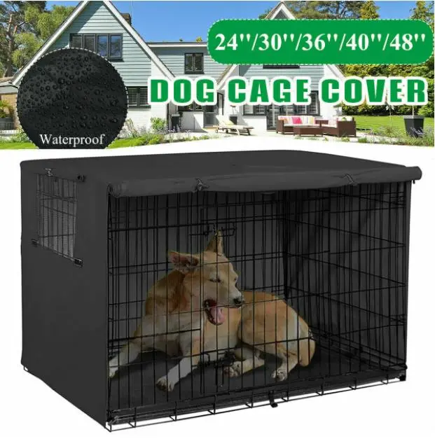 Amazon hot selling outdoor dog cage cover pet dog cage kennel dust and rain cover protective cover