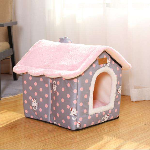 Creative pet nest removable house cat nest cat dog nest closed house pet products are available in four seasons