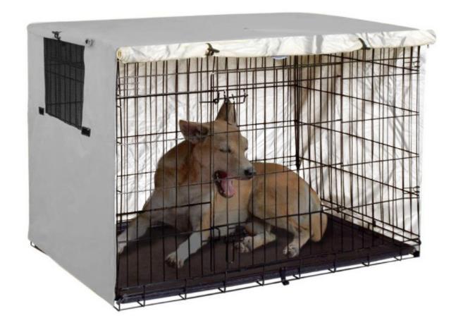 Amazon hot selling outdoor dog cage cover pet dog cage kennel dust and rain cover protective cover