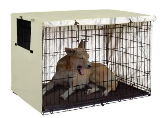 Amazon hot selling outdoor dog cage cover pet dog cage kennel dust and rain cover protective cover