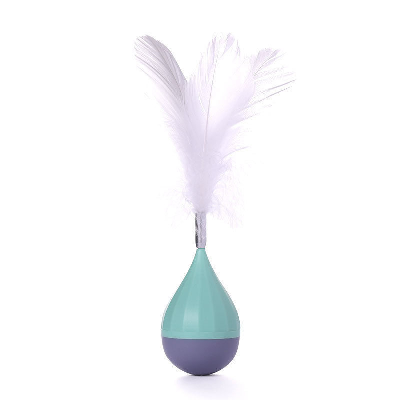 New Pet Toy Feather Tumbler Interactive Tickle Cat Toy Cat High Toy