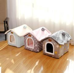 Creative pet nest removable house cat nest cat dog nest closed house pet products are available in four seasons