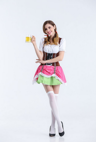 3sets Beer Girl sexy Costume bar stage costume