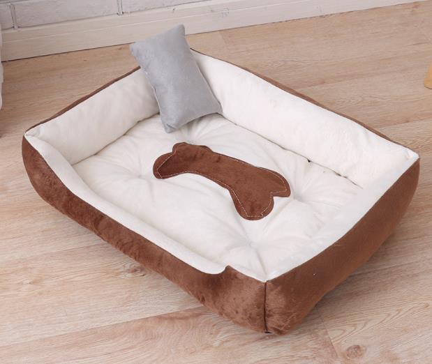 Pet dog pad dog bone nest dog paw print dog bed dog nest warm thickened pet mattress pet supplies