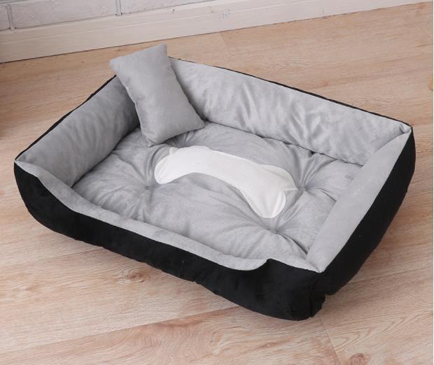 Pet dog pad dog bone nest dog paw print dog bed dog nest warm thickened pet mattress pet supplies