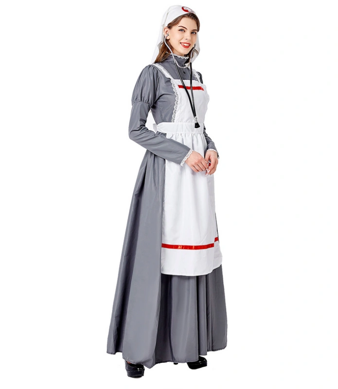 2 sets Medieval nurse uniform cosplay suit female nurse costume