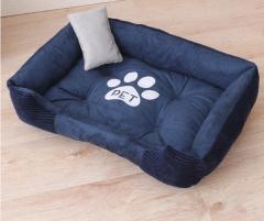 Pet dog pad dog bone nest dog paw print dog bed dog nest warm thickened pet mattress pet supplies