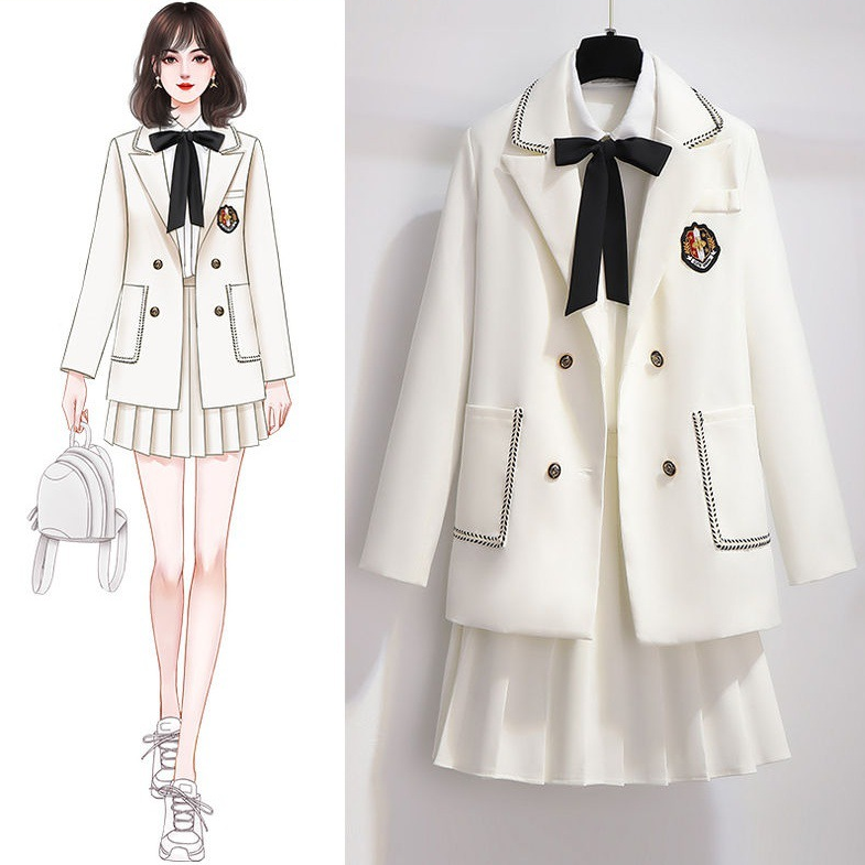 2 Sets Cute Lovely JK School College Suit For Girls