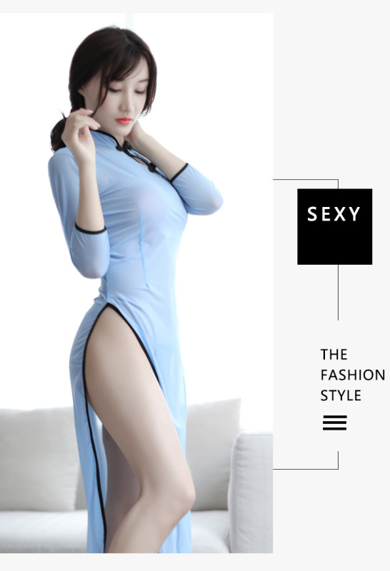 Transparent lace nightdress sexy Pajama sexy transparent underwear tease temptation Pajama sexy nightdress