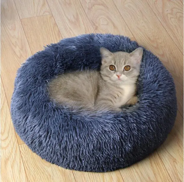 Pet nest manufacturer directly provides cat nest cushion dog nest Plush round winter warm dog bed pet bed cat nest