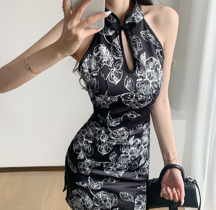 Sexy Cheongsam Dress Without Handbag