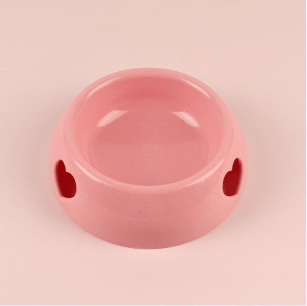 Anti overturning pet bowl dog cat water rice basin plastic love dog bowl cat bowl food basin pet products