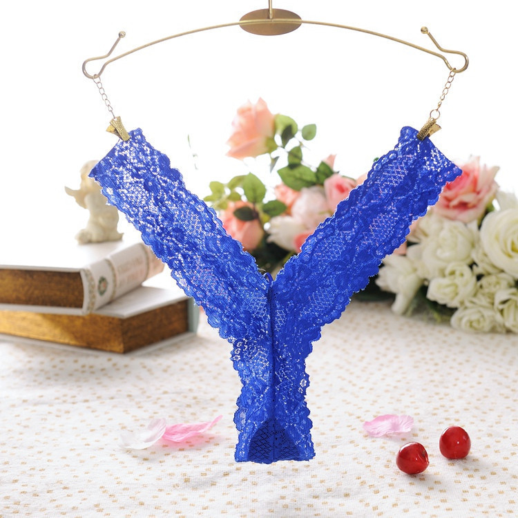 WOMEN'S SEXY V-TYPE T-SHIRT SEXY LACE TRANSPARENT UNMARKED LOW-WAISTED WOMEN'S UNDERWEAR