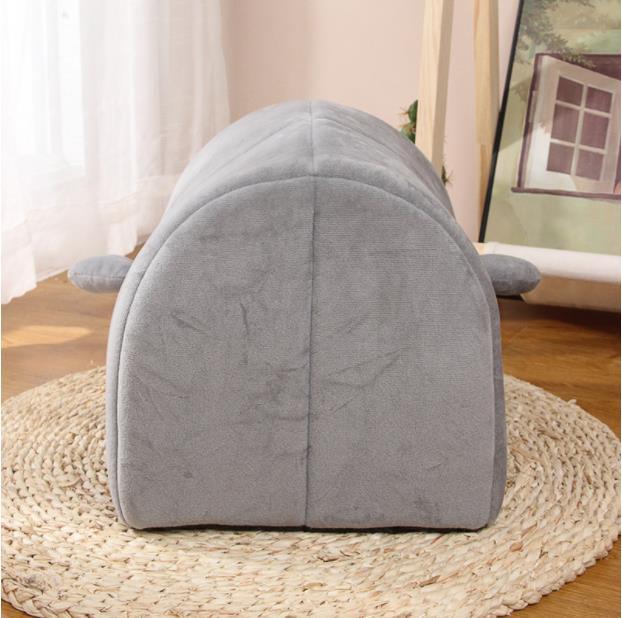 Cartoon pet nest four seasons warm cat nest semi closed cat bed net red cat house pet supplies dog nest