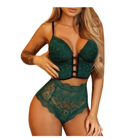 Women's Underwear Sexy Lingerie Set Embroidery Erotic Lingerie Sexy Sensual Lingerie Women Sexy Push Up Bras Corset Brief Set