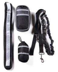 Amazon popular dog running pet sports suit reflective traction rope set running traction belt training bag
