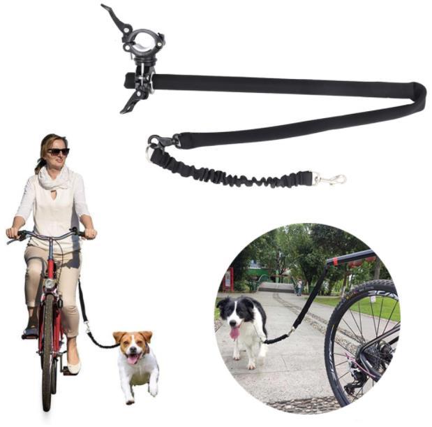 Upgraded bicycle dog walker outdoor dog walking rope pet traction rope stainless steel bicycle dog walking products