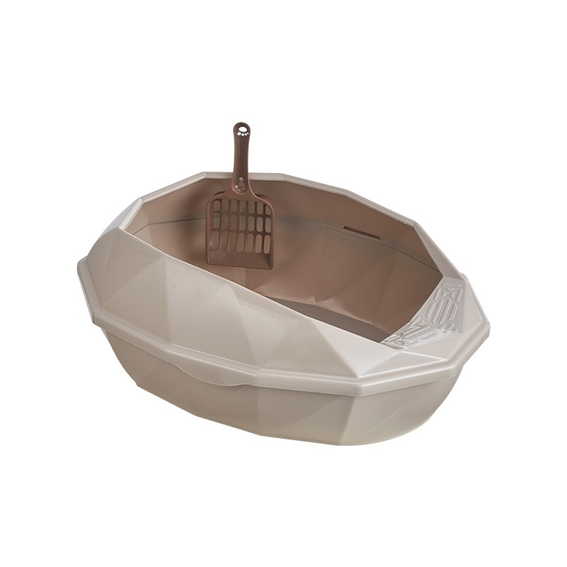 Small plastic semi-enclosed cat litter box Litter box baby cat toilet litter box bedpan products