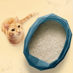 Small plastic semi-enclosed cat litter box Litter box baby cat toilet litter box bedpan products