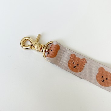 New dog pet bear cute leash soft and durable pick up bag leash