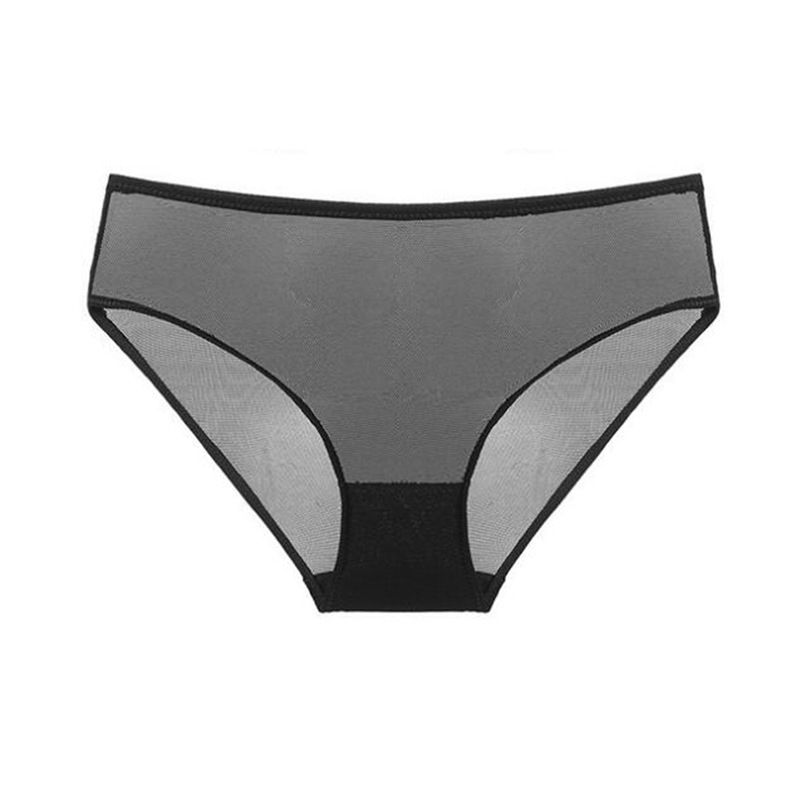 the new super sexy smooth face cutout transparent panties ladies erotic seduction low-rise simple briefs