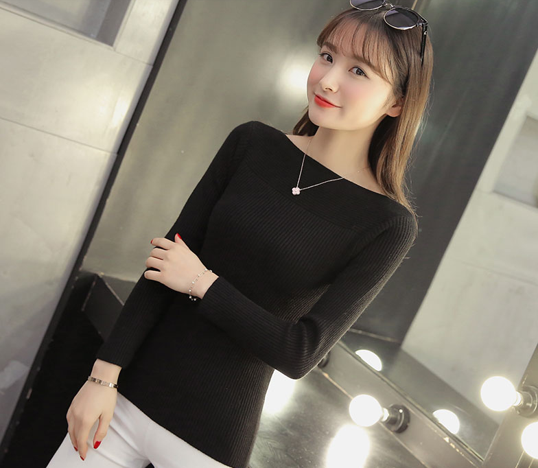 2 PCs 2022 Spring Casual Long Sleeve autumn Knitted Sweater Women Pullover Sweaters Korean Style Winter Slim White Pull Knitwear