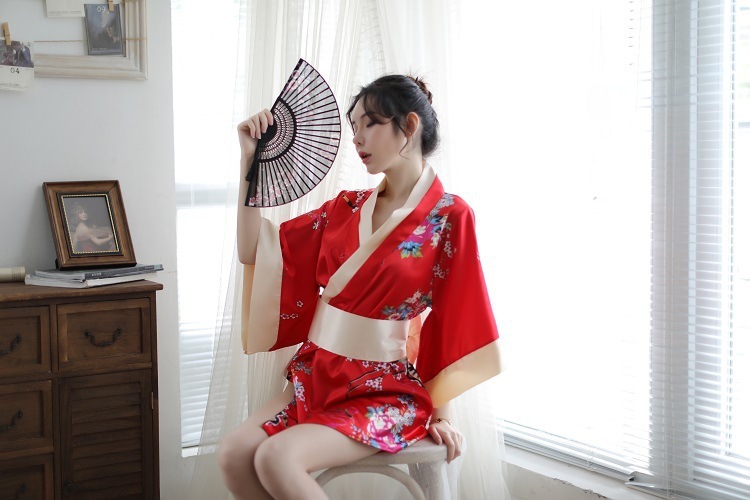 New Japanese kimono seductive sexy lingerie cute playful role play