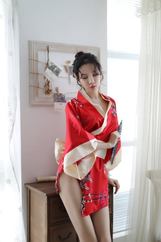 New Japanese kimono seductive sexy lingerie cute playful role play