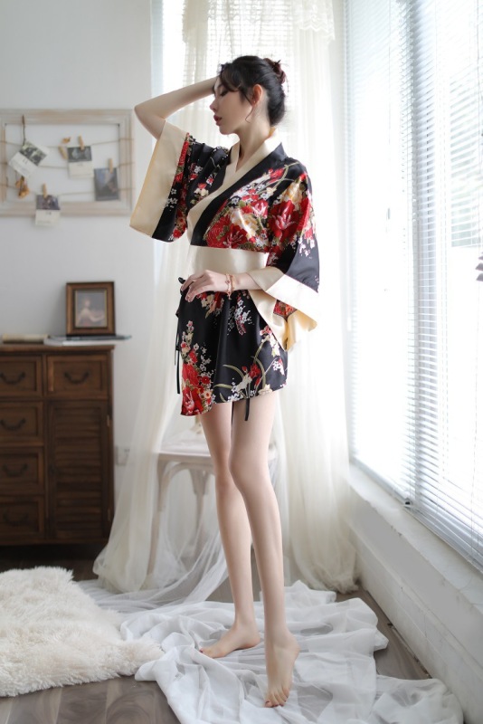 New Japanese kimono seductive sexy lingerie cute playful role play