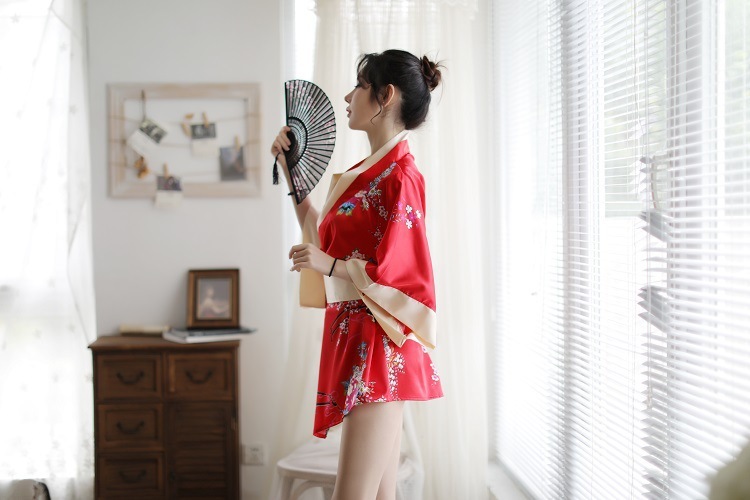 New Japanese kimono seductive sexy lingerie cute playful role play