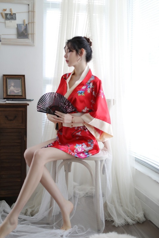 New Japanese kimono seductive sexy lingerie cute playful role play