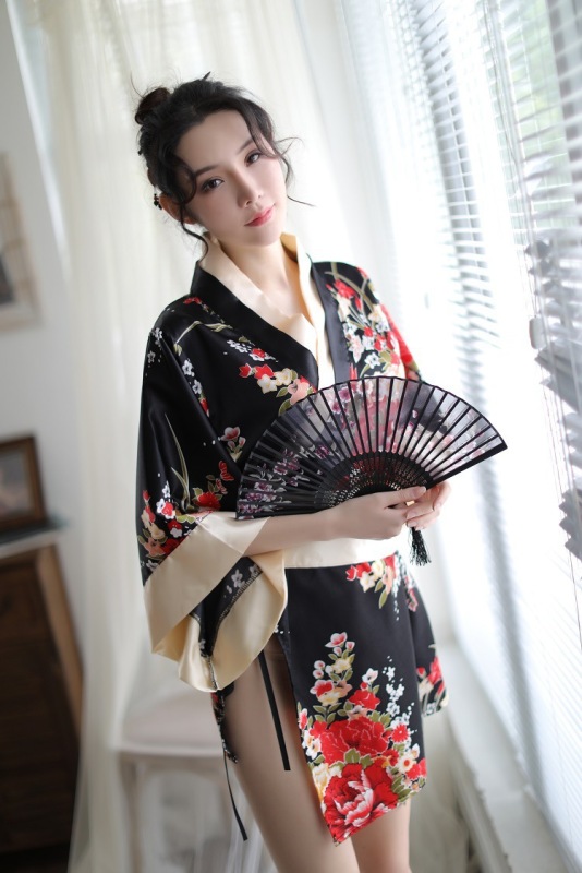 New Japanese kimono seductive sexy lingerie cute playful role play