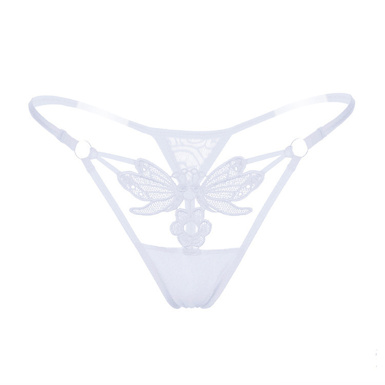 seduction fashion cutout thong sexy embroidered sexy panties real transparent beautiful hip lingerie women