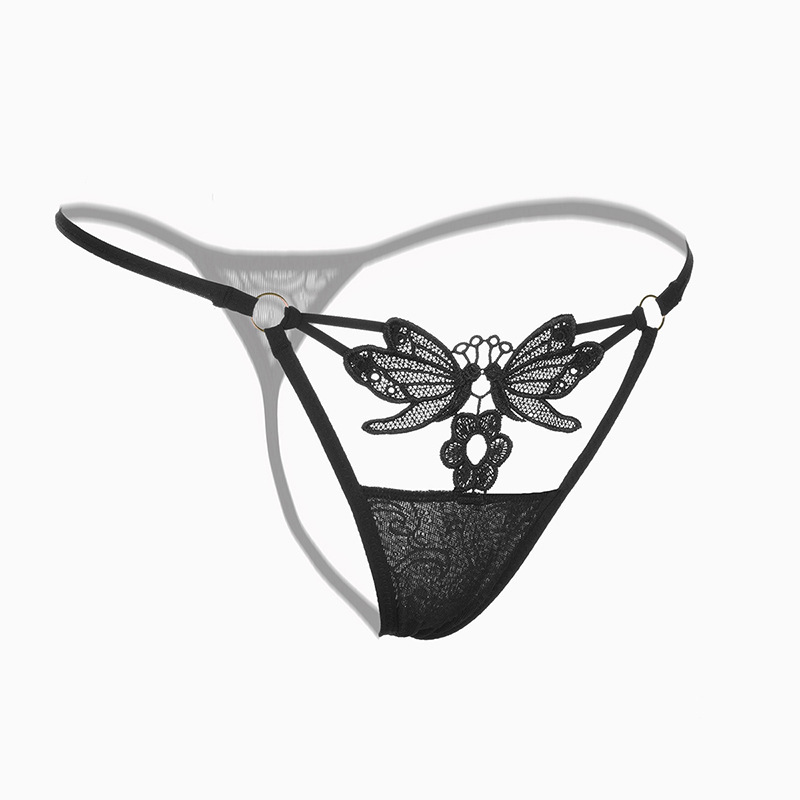 seduction fashion cutout thong sexy embroidered sexy panties real transparent beautiful hip lingerie women