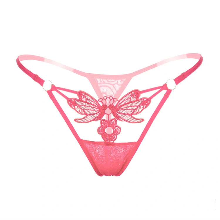 seduction fashion cutout thong sexy embroidered sexy panties real transparent beautiful hip lingerie women