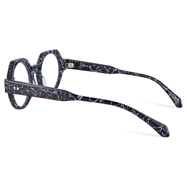 Black Round Vintage Glasses For Men And Women