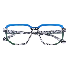 Men's Rectangular Oversized Blue Light Glasses