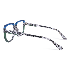 Men's Rectangular Oversized Blue Light Glasses