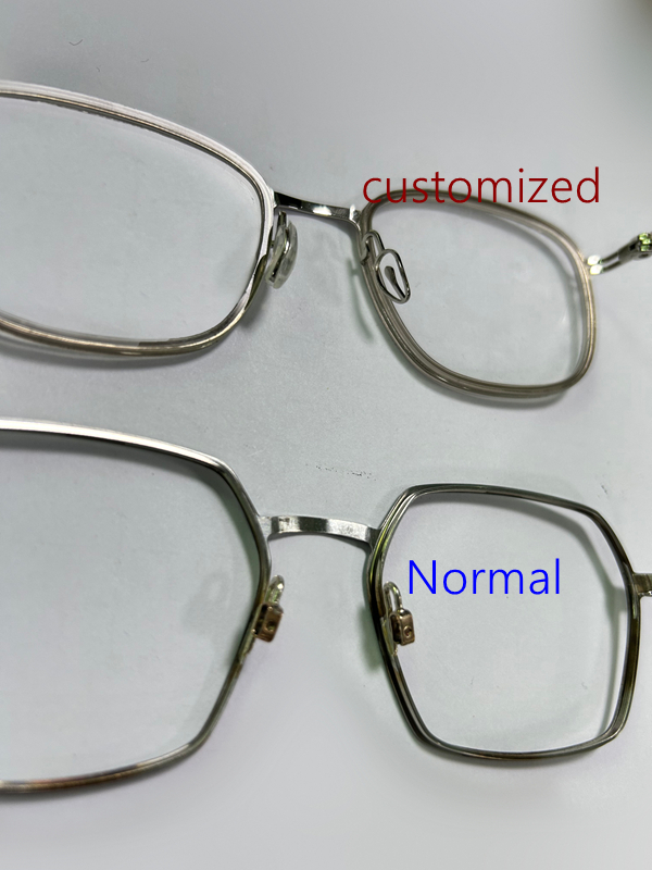 Customized Titanium Glasses: Crafting Unique Eyewear with Personalized Pad Arms and Nose Pads