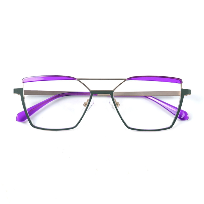 Metal Cat-eye Optical Eyeglasses Frames For Women