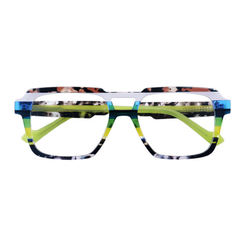 Rectangle Eyeglass Frames | Colorful Acetate Optical Frame