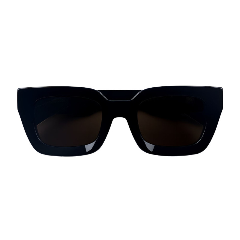 Oversized Sunglasses Black Square Frame