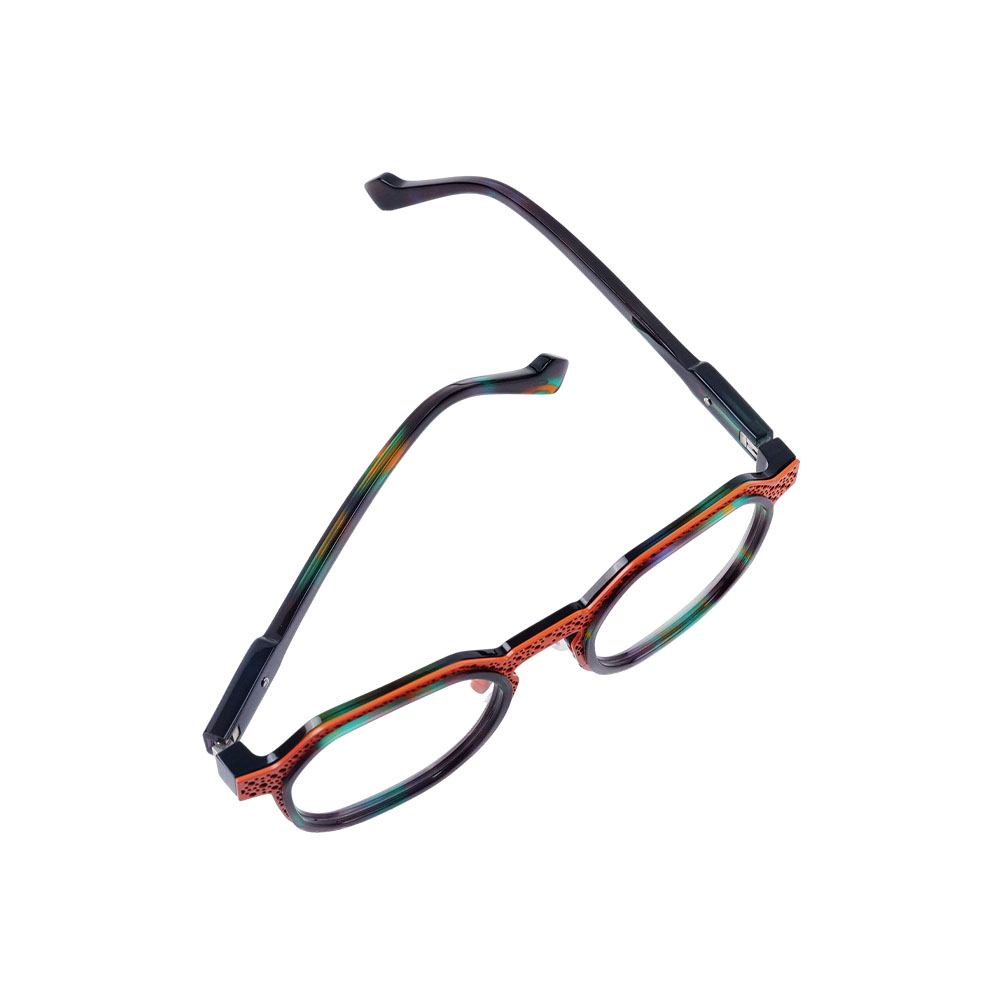 Acetate Eyeglass Frames Colorful Round Optical Frame