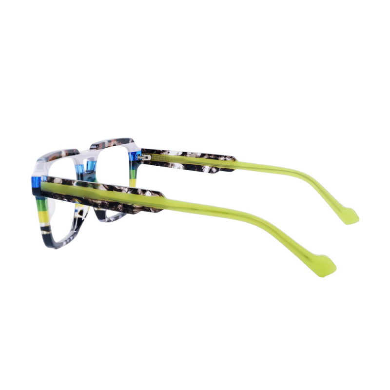 Rectangle Eyeglass Frames | Colorful Acetate Optical Frame
