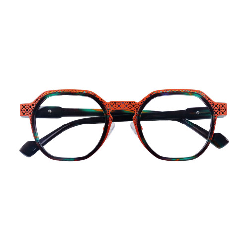 Acetate Eyeglass Frames Colorful Round Optical Frame