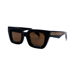 Oversized Sunglasses Black Square Frame