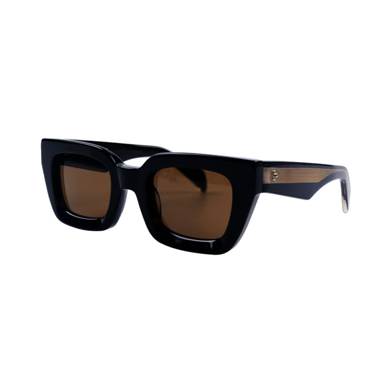 Oversized Sunglasses Black Square Frame