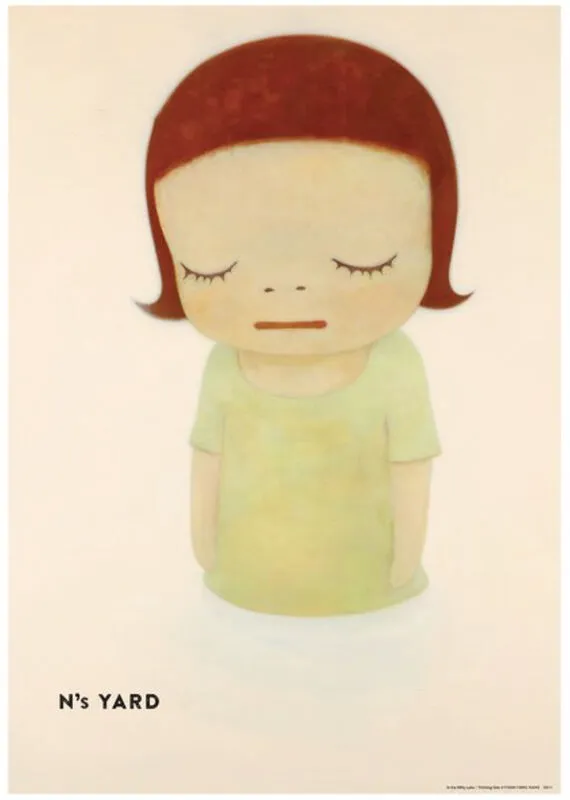 奈良美智 Inthe MilkyLake Thinking One B3ポスター 在乳白色的湖中/ In the Milky Lake / Thinking One