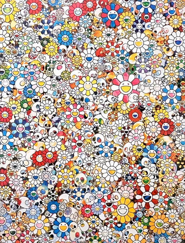 骷髏與太陽花 / Skulls and Flowers Multicolor